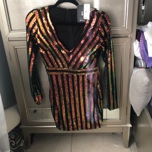 Sexy black mini dress